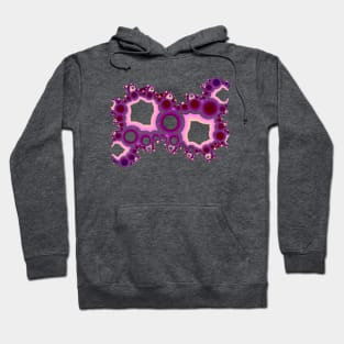 Pink Cluster Fractal Hoodie